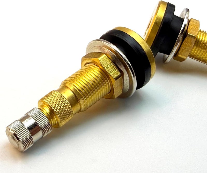 Aracey 2Pieces TR618A Tractor Air/Liquid Valve Stems for Industrial Agricultural Wheels,Equipped with a Fast Flow Valve Core.Suitable for Tractor, Grader and Backhoe Applications(Pack of 2) - Image 3